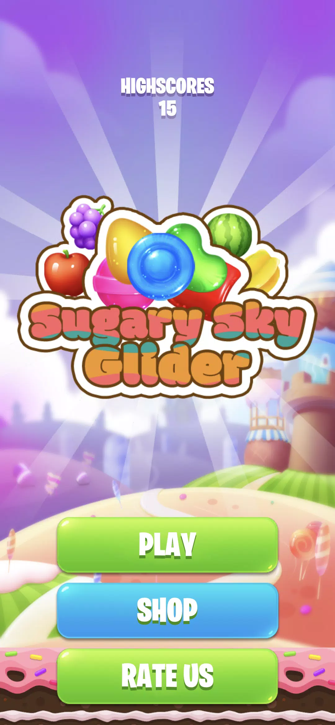 Sugary Sky Glider スクリーンショット 0