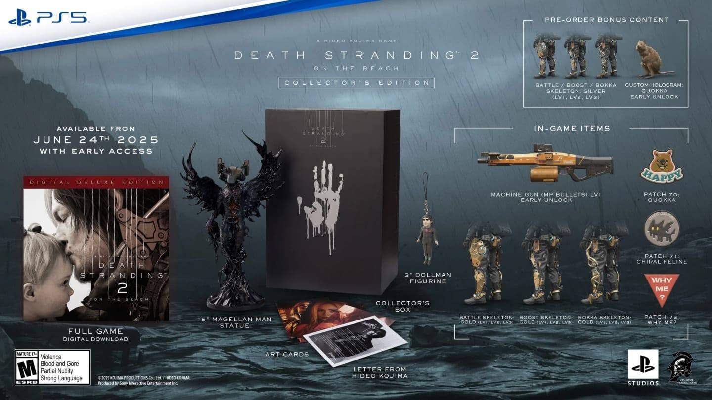 Death Stranding 2 : Sony가 발표 한 Beach Collector 's Edition Trailer