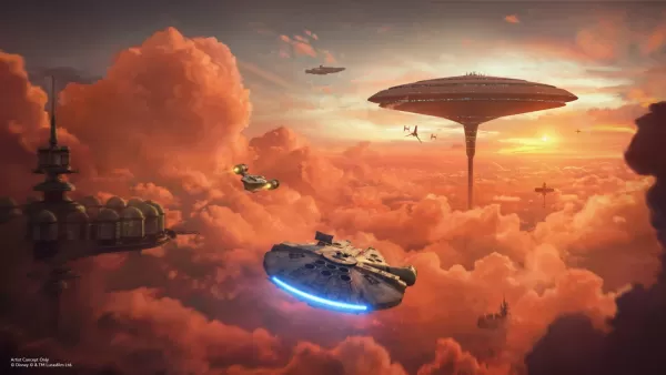 วิศวกรดูแล Grogu ในการอัปเดต Millennium Falcon ในธีม Mandalorian ใหม่ - การเฉลิมฉลอง Star Wars