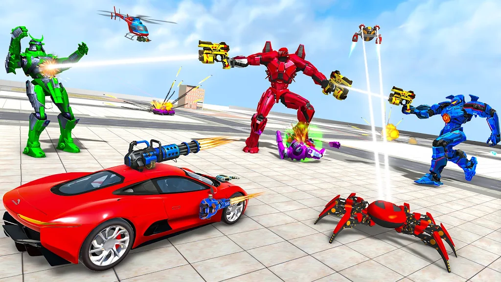 Spider Robot Games: Robot Car Schermafbeelding 3