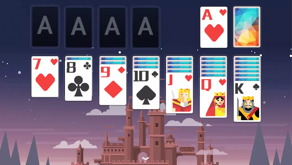 Solitaire FairyTaleCastleTheme Tangkapan skrin 2