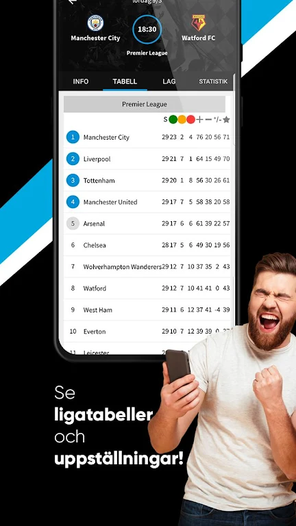 TVmatchen.nu - sport på TV Captura de tela 1