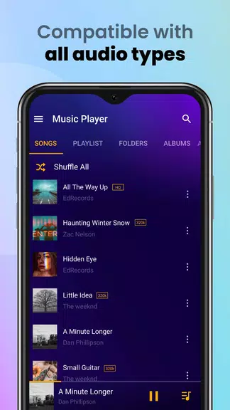 Music Player & MP3 Player ဖန်သားပြင်ဓာတ်ပုံ 0
