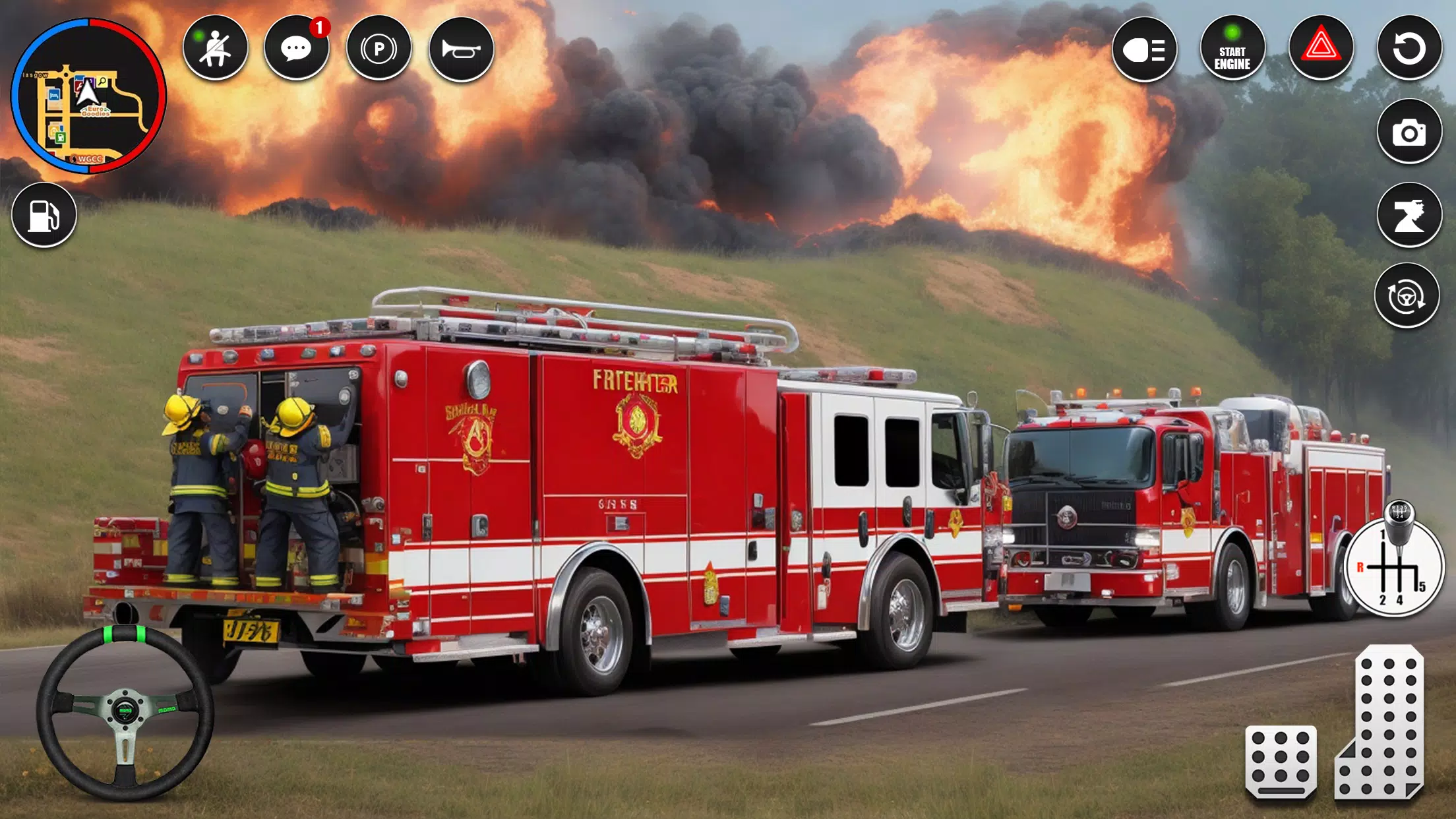 Fire Truck Rescue Sim Games 3d Screenshot 3