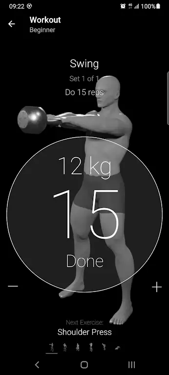 Kettlebell Home Workout Tangkapan skrin 3