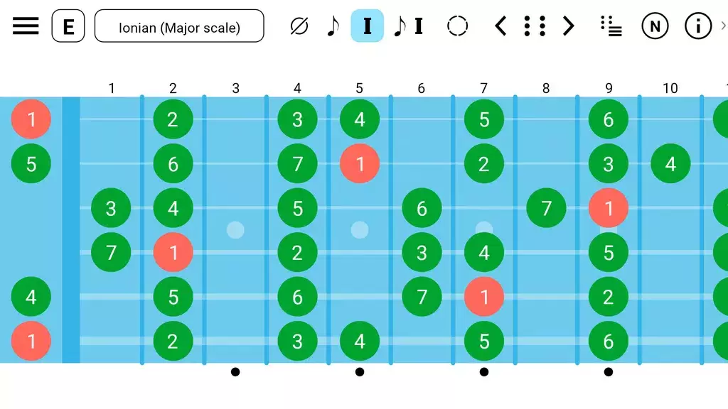 Guitar Fretboard: Scales Ekran Görüntüsü 0