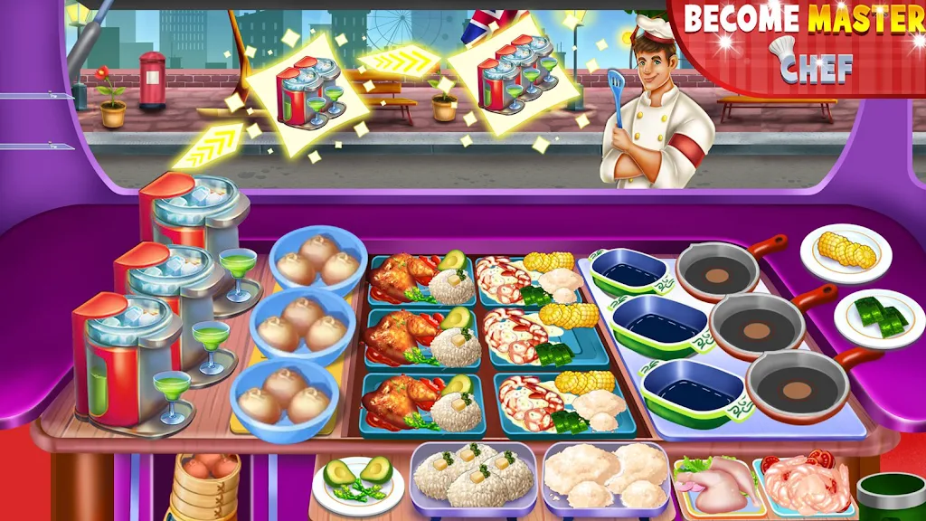 Food truck Empire Cooking Game Schermafbeelding 1