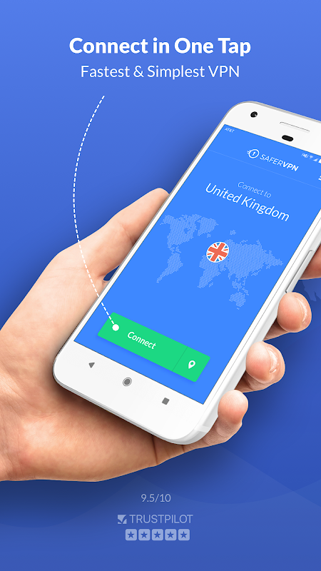 Free VPN Proxy & Hotspot WiFi security - SaferVPN Capture d'écran 0
