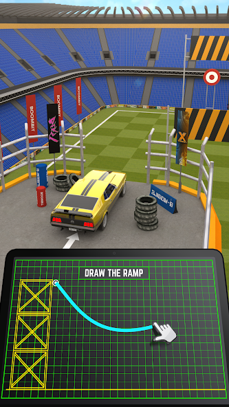 Ramp Car Jumping Mod Tangkapan skrin 3