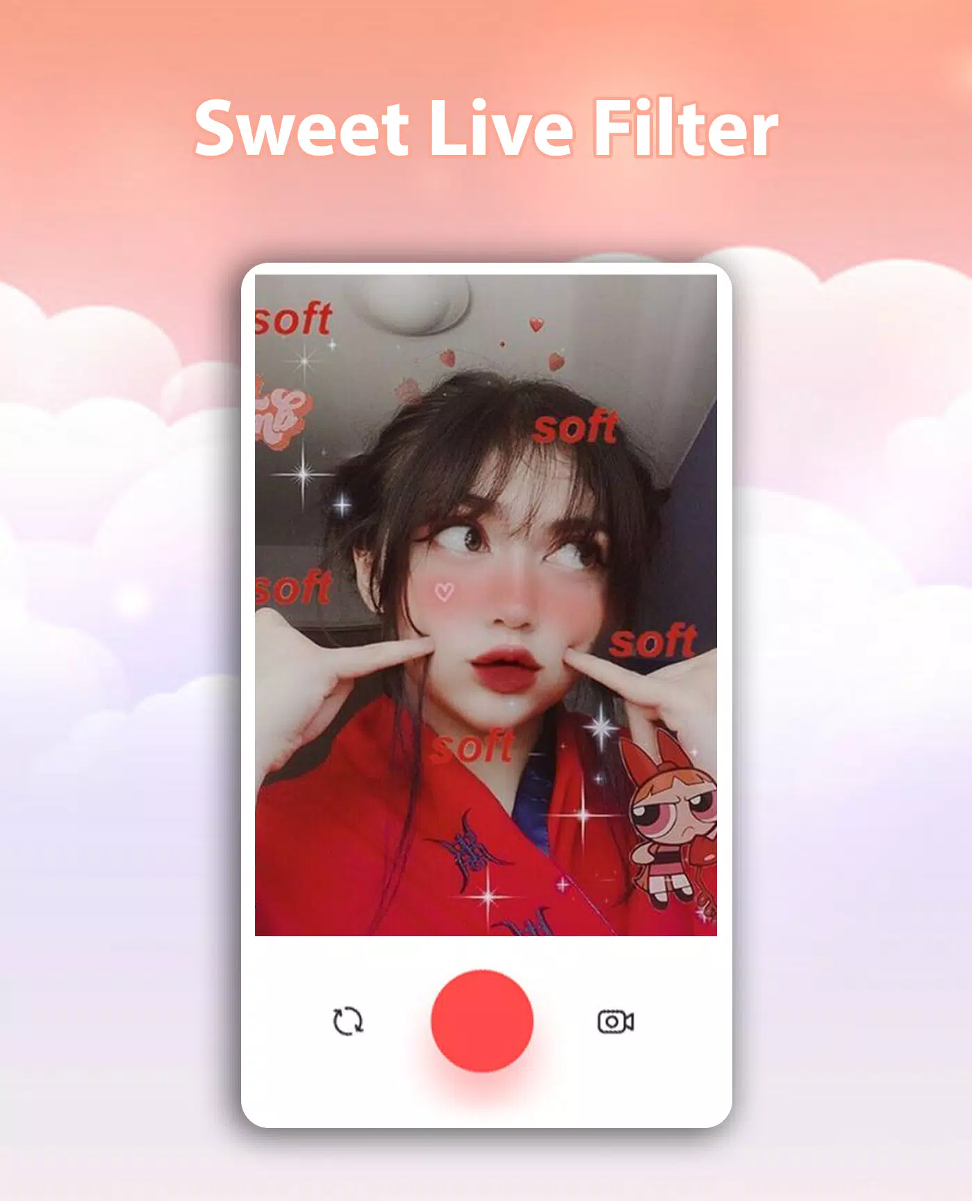 Sweet Live Filter Face Camera 螢幕截圖 0