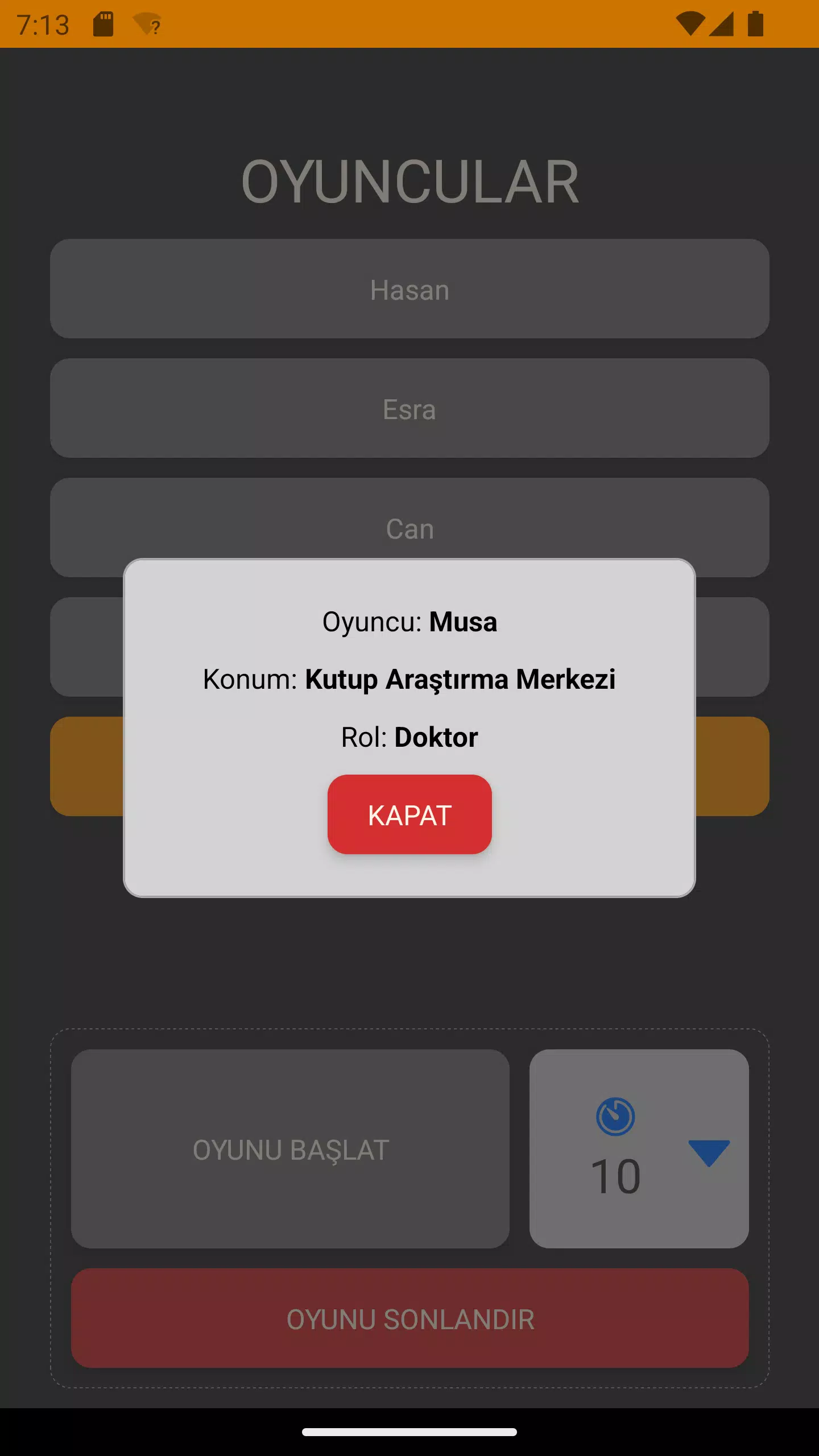 Spyfall Capture d'écran 3