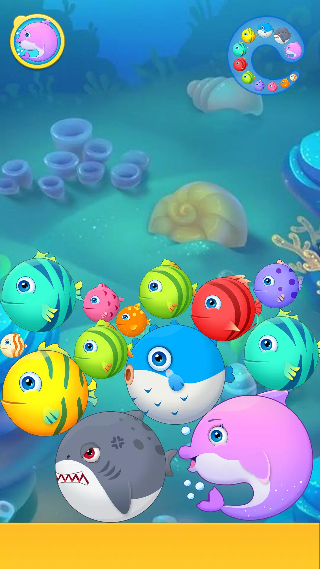 Sea Animals - Merge Game Captura de tela 0