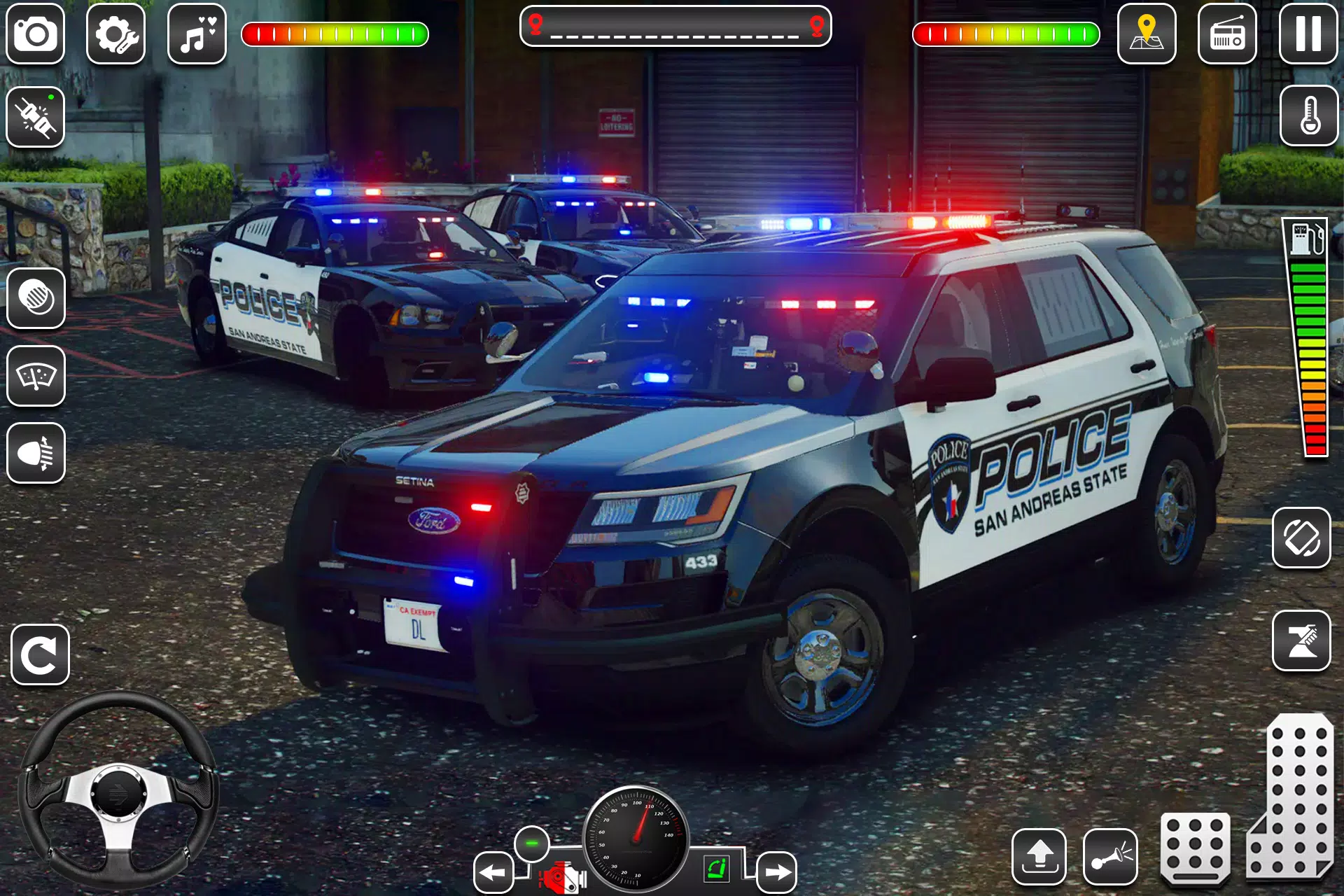 US Police Car Chase Game 3D Schermafbeelding 0