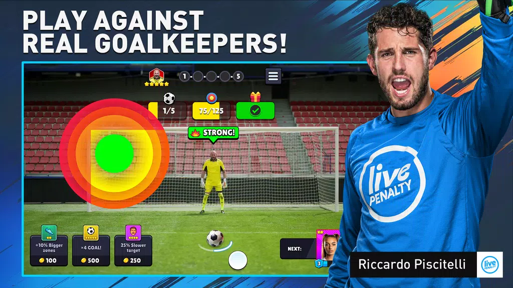 Schermata Soccer Penalty: Live Goalie 0