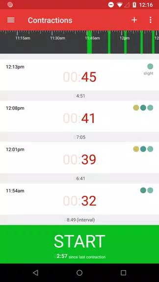 Contractions Timer for Labor ဖန်သားပြင်ဓာတ်ပုံ 0