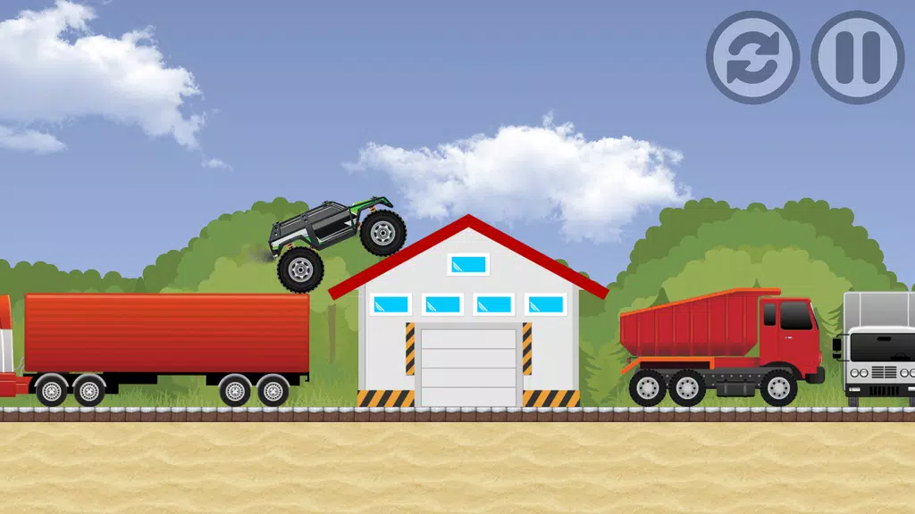 Monster Truck Racing Game Tangkapan skrin 3