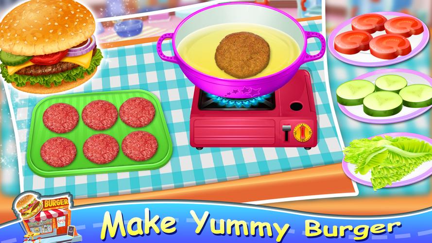 Schermata Pizza Burger - Cooking Games 1