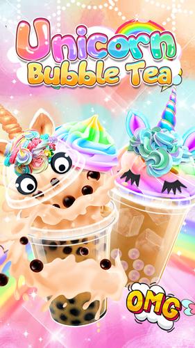 Unicorn Bubble Tea - Icy Drink 螢幕截圖 0