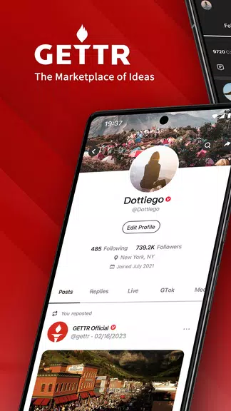 GETTR Captura de pantalla 0
