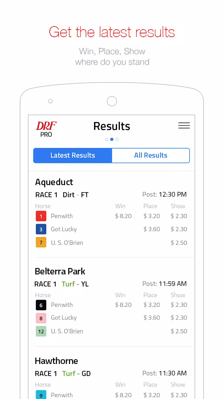 Daily Racing Form স্ক্রিনশট 1