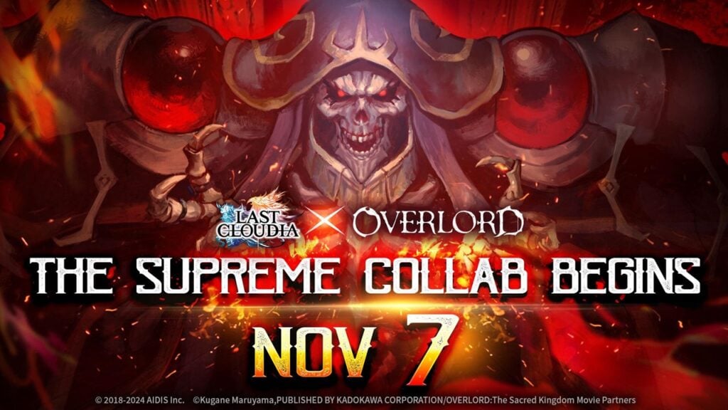 LAST CLOUDIA x Overlord ပူးပေါင်းဆောင်ရွက်မှုသည် လာမည့်အပတ်တွင် ကျဆင်းတော့မည်ဖြစ်သည်။