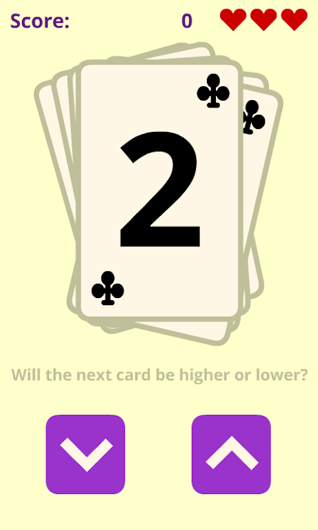 FR Higher or Lower Capture d'écran 1