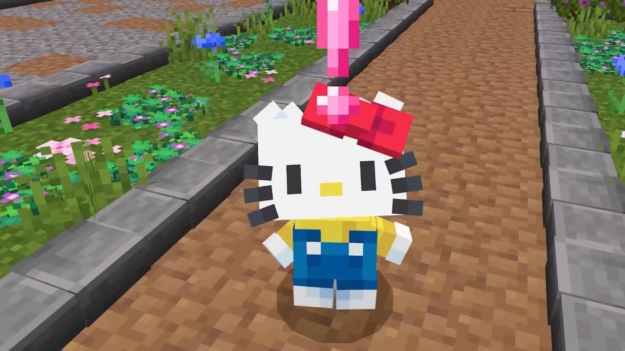 Minecraft запустил официальный DLC Hello Kitty DLC