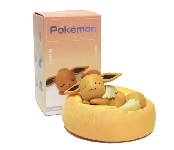 Pokemon Eevee Sleeping Figurine with Sleeping Bag