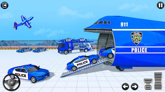 Police Multi Level Formula Car Parking Games 螢幕截圖 1