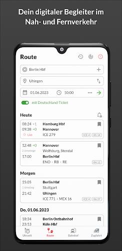 Bahn: Fahrplan & Live Tracking Screenshot 0