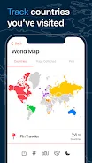 Pin Traveler: Mapa de Viagem Screenshot 1