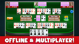 Canasta Plus Offline Card Game ဖန်သားပြင်ဓာတ်ပုံ 2