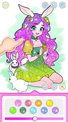 Princess Game Fantasy Coloring スクリーンショット 2