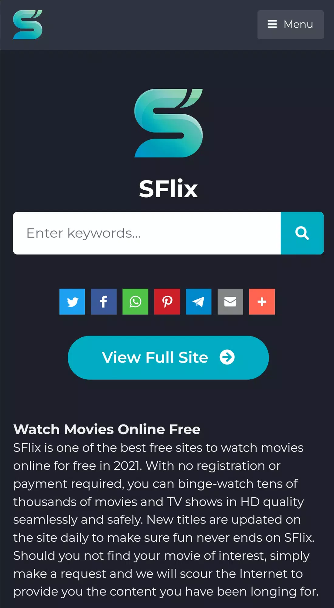SFlix for Movies and Series 스크린샷 0