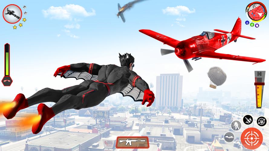 Flying Bat Robot Bike Game Screenshot 3