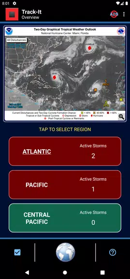 Track-It Hurricane Tracker ภาพหน้าจอ 0