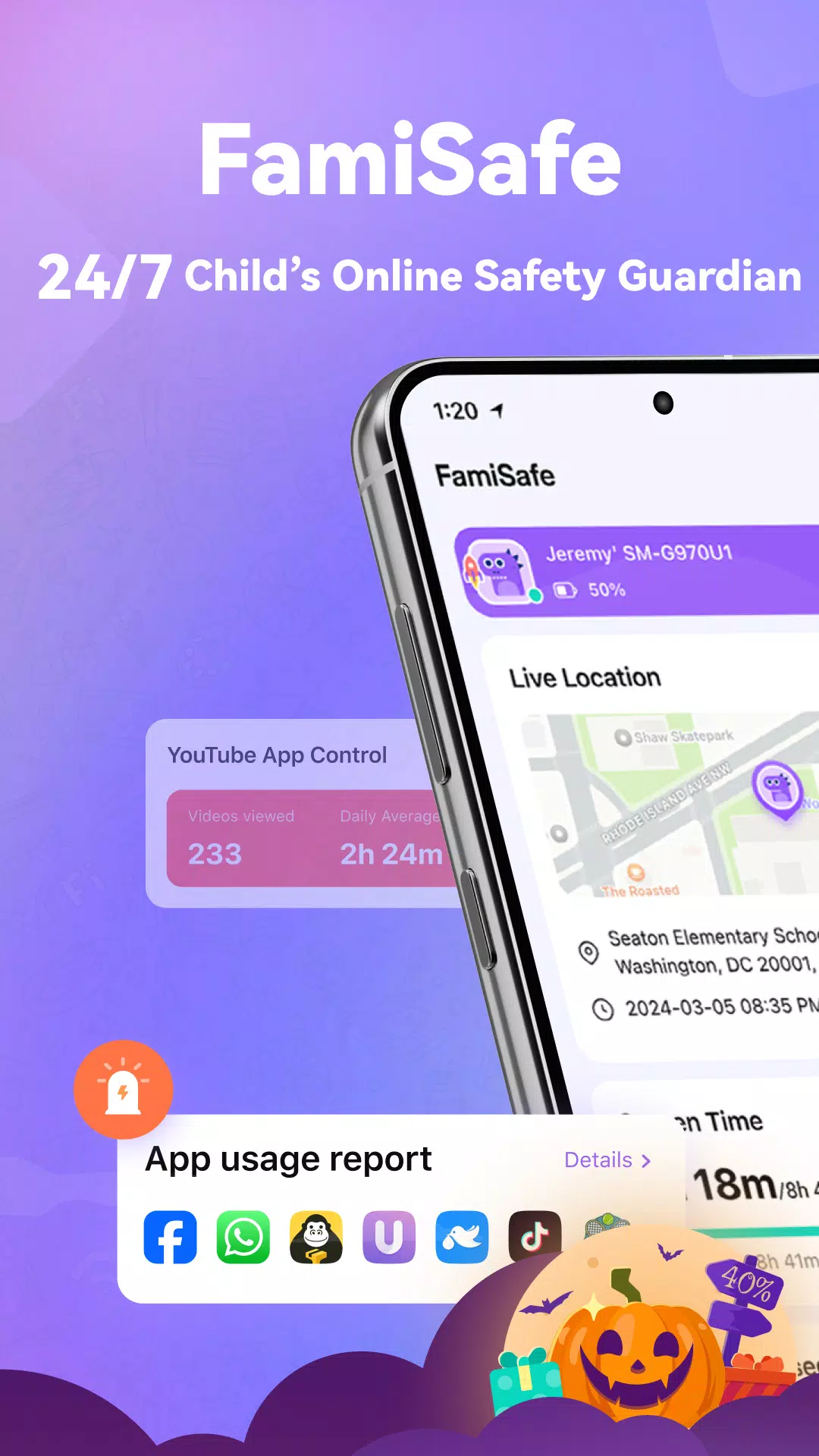 Parental Control App- FamiSafe Zrzut ekranu 0