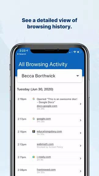 GoGuardian Parent App Zrzut ekranu 2