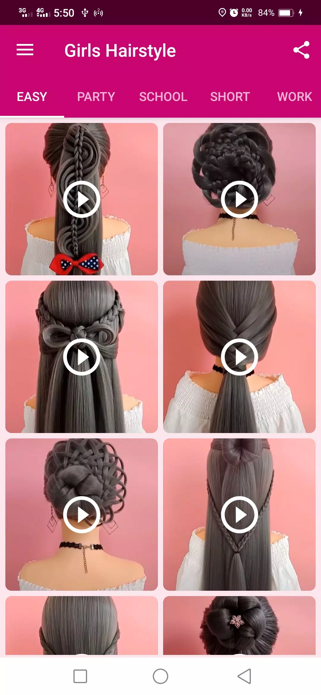 Girls Hairstyle Captura de pantalla 0