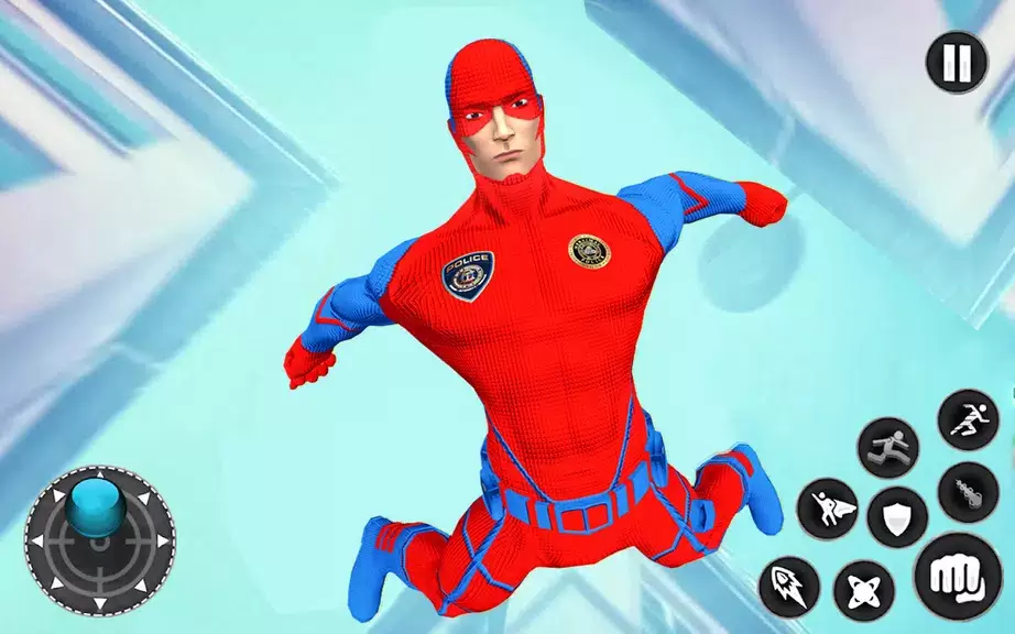 Captain Super Hero Man Game 3D Schermafbeelding 0