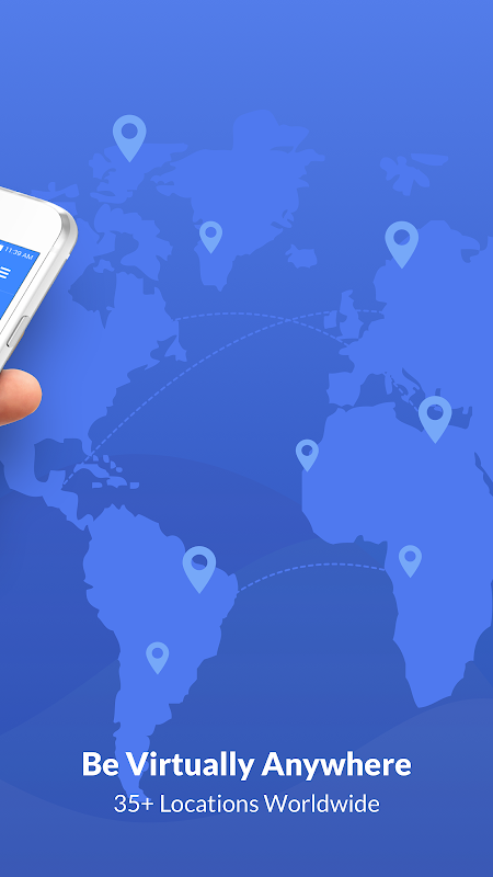 Free VPN Proxy & Hotspot WiFi security - SaferVPN Capture d'écran 1