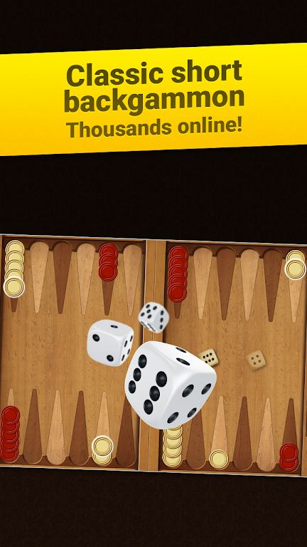 Backgammon Short Arena: Play online backgammon! Capture d'écran 0