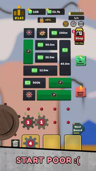 Idle Gear Factory Tycoon Ảnh chụp màn hình 0