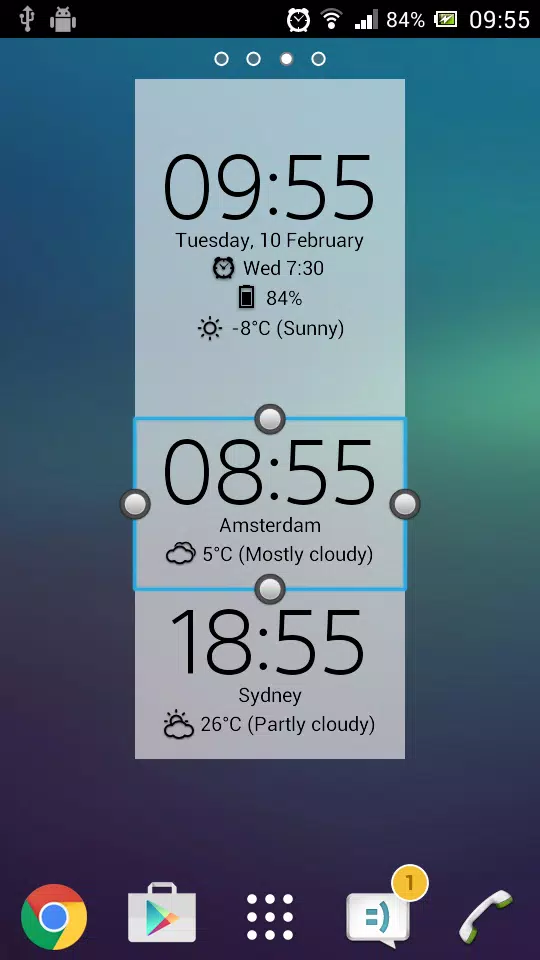 Digital Clock & Weather Widget Screenshot 3