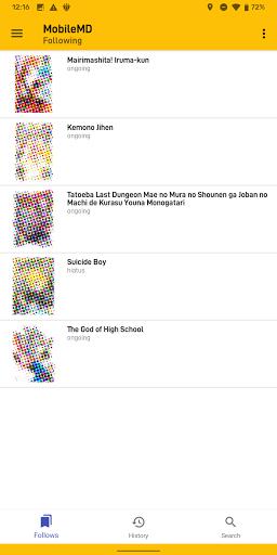MobileMD - Mangadex client 螢幕截圖 0