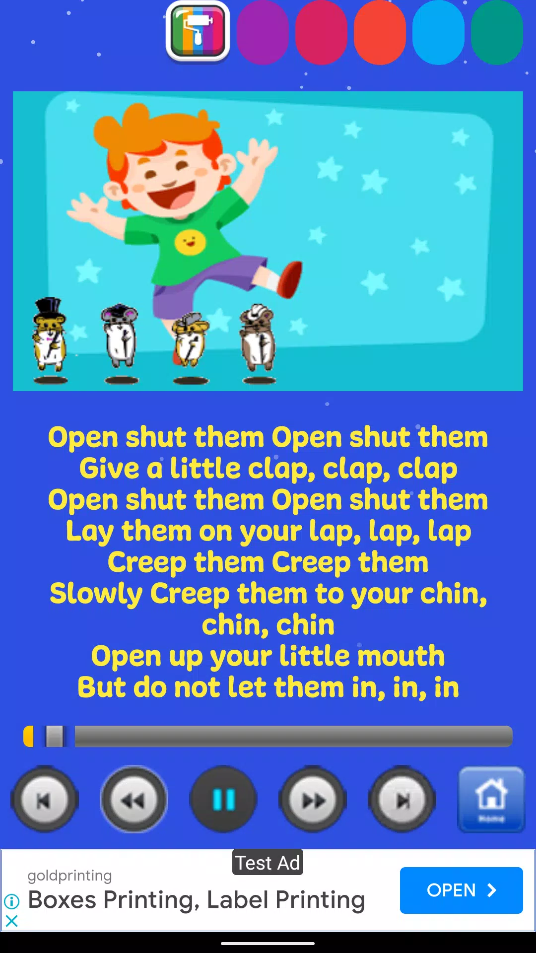 Kids Songs Offline App 스크린샷 3