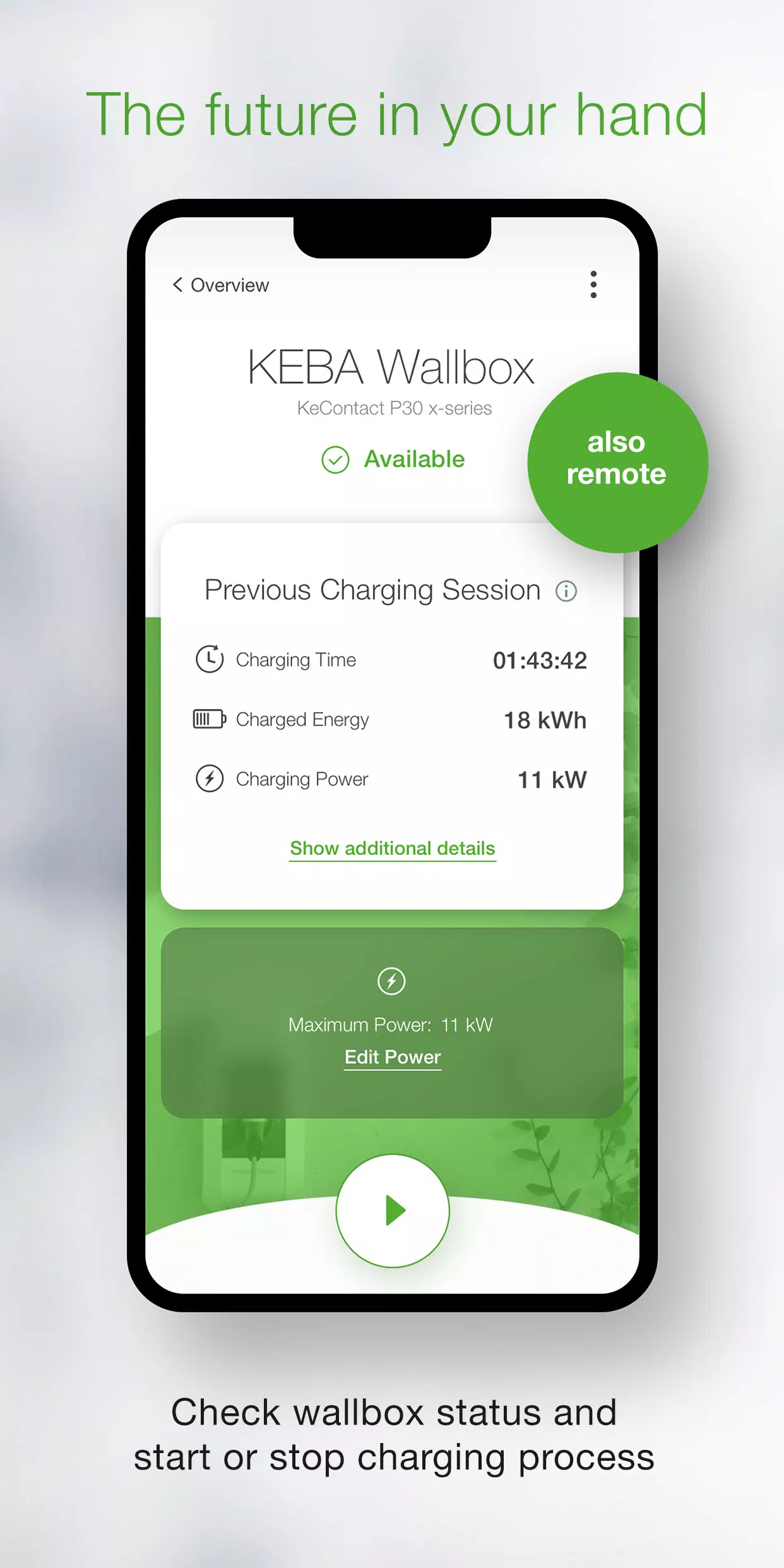 KEBA eMobility App Schermafbeelding 0