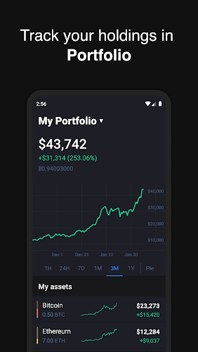 Hodler – Crypto Portfolio Screenshot 1