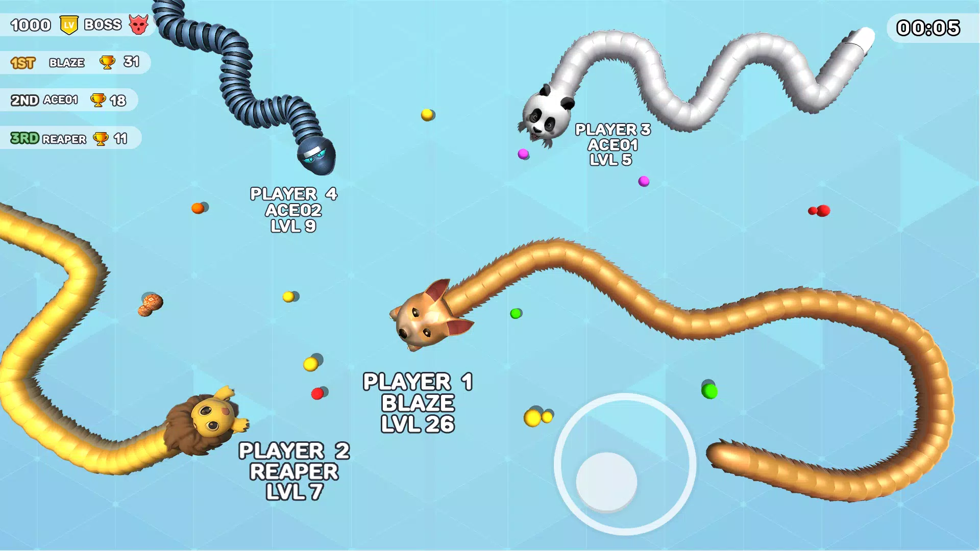 Worms Clash - Snake Games Screenshot 3