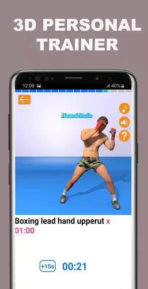 Kickboxing fitness Trainer Capture d'écran 3